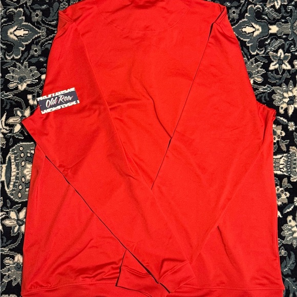 Red OLD ROW Quarter-Zip Pullover (XL) - Picture 2 of 7
